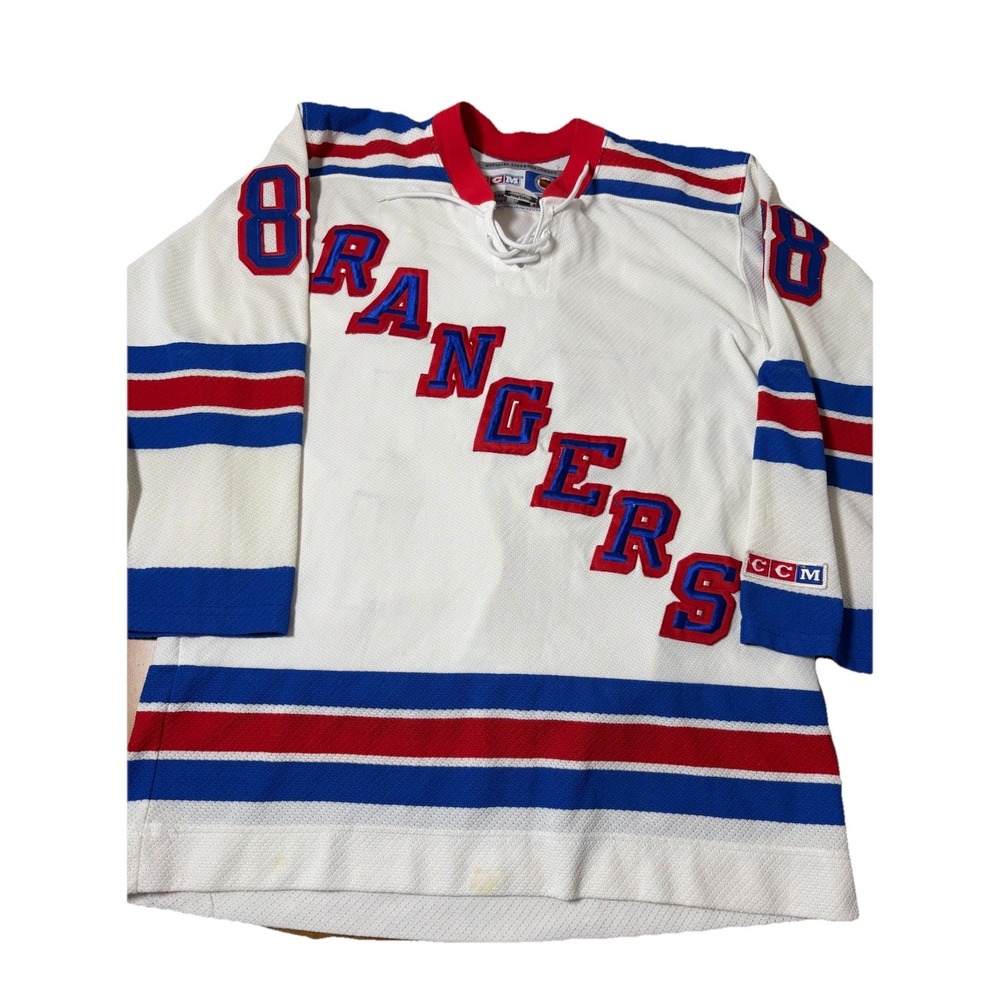 New York Rangers Eric Lindros #88 Hockey On Ice Jersey NHL Sz Medium CCM Sewn